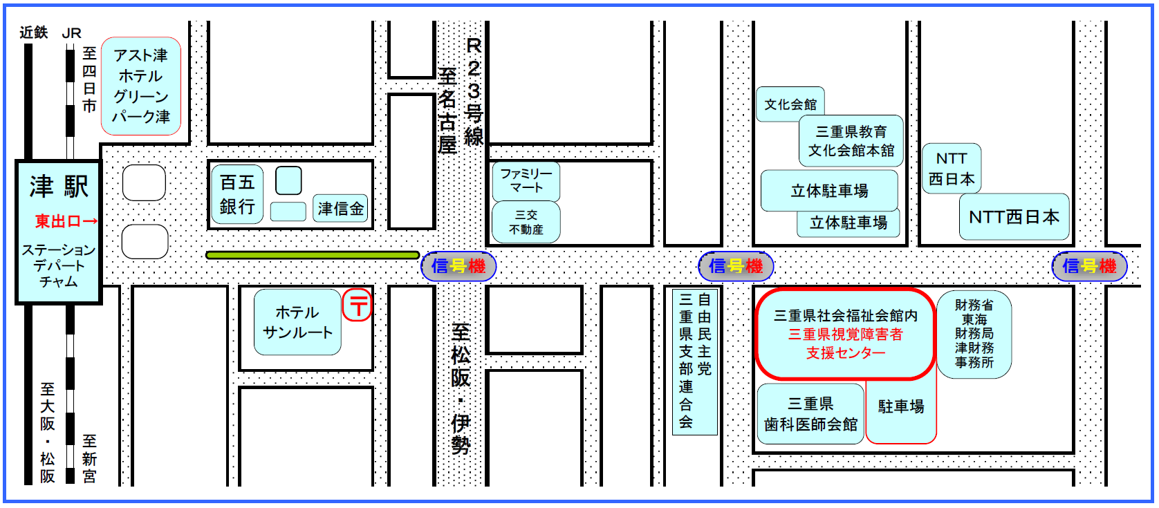 協会周辺の略地図の画像